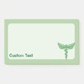 Caduceus met bladeren post-it® notes (Voorkant)