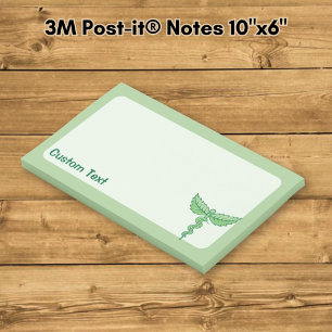 Caduceus met bladeren post-it® notes