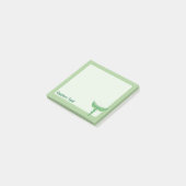 Caduceus met bladeren post-it® notes (Schuin)