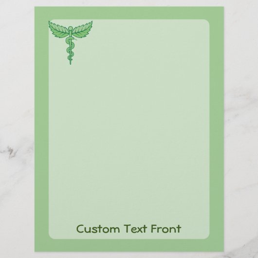 Caduceus met Leaves Flyer (Voorkant)