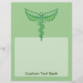 Caduceus met Leaves Flyer (Achterkant)