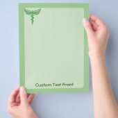 Caduceus met Leaves Flyer (Hand)