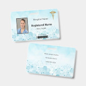 Caduceus Molecule Medical Foto ID Badge (Voor- en achterkant)