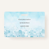 Caduceus Molecule Medical Foto ID Badge (Achterkant)