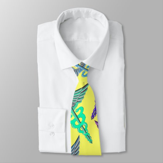 Caduceus Necktie Stropdas (Gebonden)