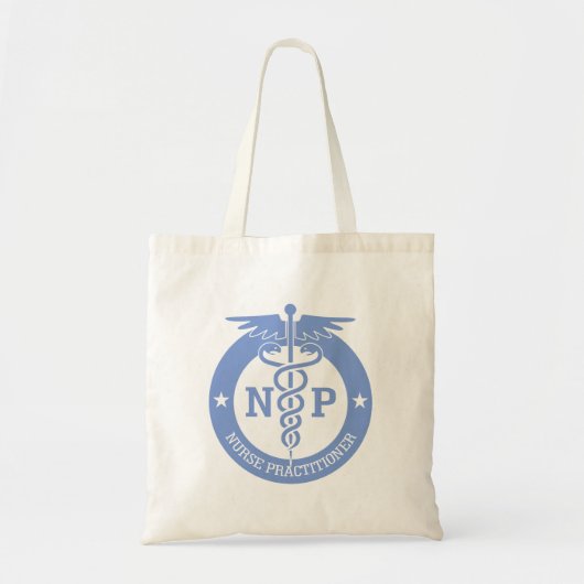 Caduceus NP (blauw) Tote Bag (Voorkant)