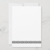 Caduceus Nurse Afstuderen Invite Black & Red RN Kaart (Achterkant)