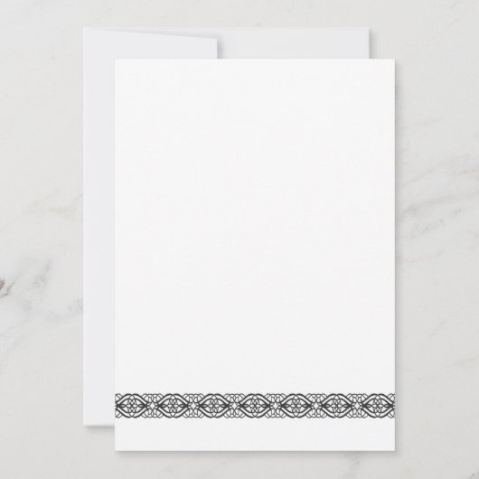 Caduceus Nurse Afstuderen Invite Black & White RN Kaart (Achterkant)