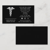 Caduceus Nurse Practitioner Doctor Cardioloog Visitekaartje (Voorkant / Achterkant)