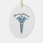 Caduceus Nursing Student Keramisch Ornament (Rechts)
