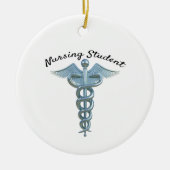 Caduceus Nursing Student Keramisch Ornament (Voorkant)