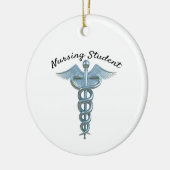 Caduceus Nursing Student Keramisch Ornament (Links)