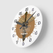 Caduceus OB Gyn Nurse clock Ronde Klok (Hoek)