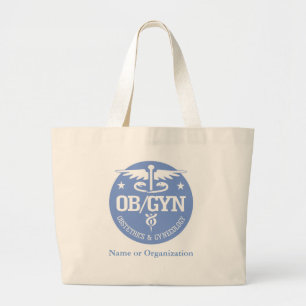 Caduceus OBGYN cadeauideeën Grote Tote Bag