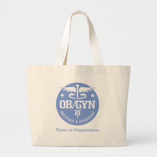 Caduceus OBGYN cadeauideeën Grote Tote Bag (Voorkant)