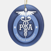Caduceus PA 2 (blauw) Keramisch Ornament (Links)