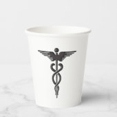 Caduceus Papieren Bekers (Voorkant)