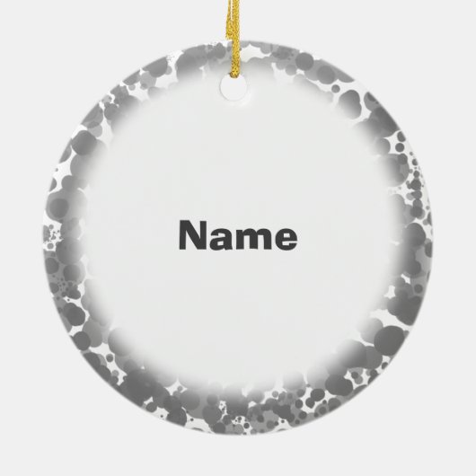 Caduceus peace doctor keramisch ornament (Achterkant)