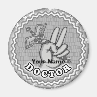 Caduceus peace doctor magneet