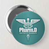 Caduceus PharmD 3 Ronde Button 4,0 Cm (Voorkant /achterkant)