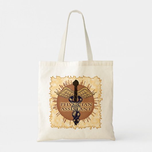 Caduceus Physician Assistant Canvas tas (Achterkant)