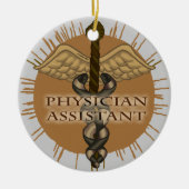 Caduceus Physician Assistant-ornament Keramisch Ornament (Voorkant)