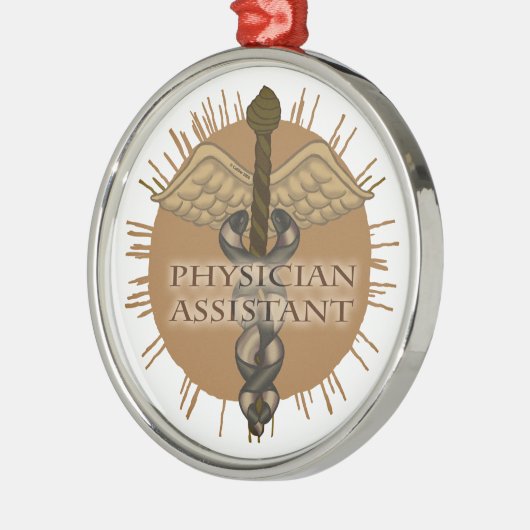 Caduceus Physician Assistant-ornament Metalen Ornament (Links)