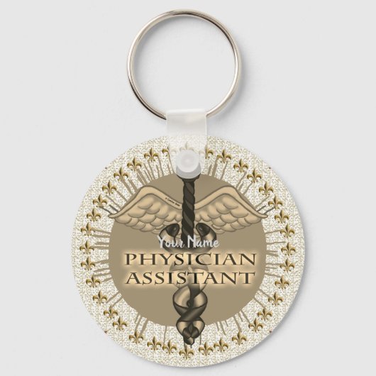 Caduceus Physician Assistant sleutelhanger (Voorkant)