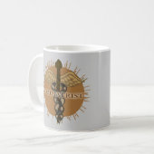 Caduceus Podoloog Koffiemok (Voorkant links)