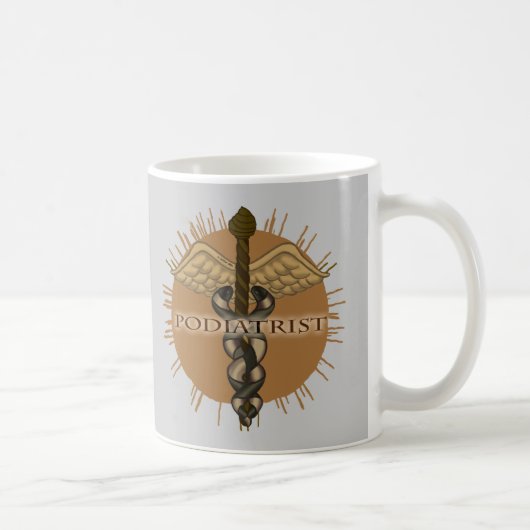Caduceus Podoloog Koffiemok (Rechts)