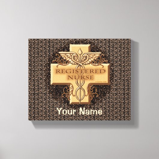 Caduceus Registered Nurse Canvas (Voorkant)