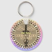 Caduceus Registered Nurse sleutelhanger (Voorkant)