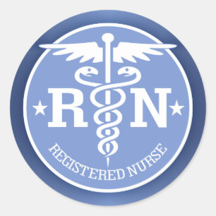 Caduceus RN 2 Ronde Sticker