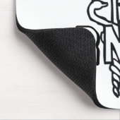 CADUCEUS RN LOGO GEREGISTREERDE NURSE MUISMAT (Hoek)