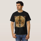 Caduceus RN verpleegkundige T-shirt (Voorkant volledig)