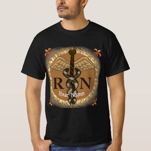 Caduceus RN verpleegkundige T-shirt (Voorkant)