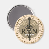 Caduceus RN Verpleegmagneet Magneet (Voorkant / Achterkant)