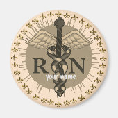 Caduceus RN Verpleegmagneet Magneet (Voorkant)