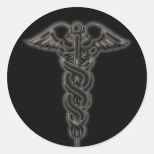 Caduceus Ronde Sticker