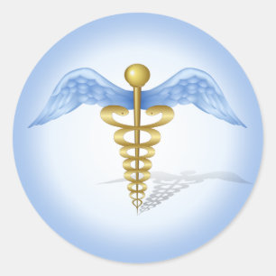 Caduceus Ronde Sticker
