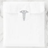 Caduceus Ronde Sticker (Tas)