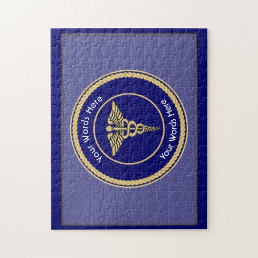 Caduceus Rope Shield Universal Custom Legpuzzel (Verticaal)