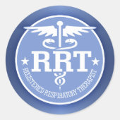 Caduceus RRT 2 Ronde Sticker (Voorkant)