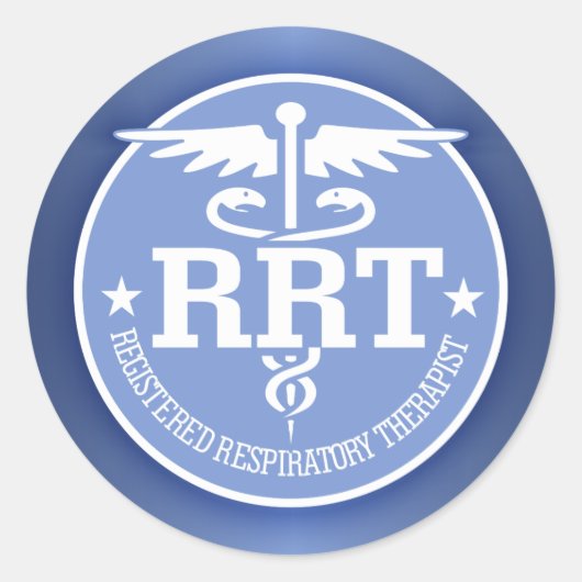 Caduceus RRT 2 Ronde Sticker (Voorkant)