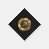 Caduceus Symbol Medical School Afstuderen Servet (Hoek)