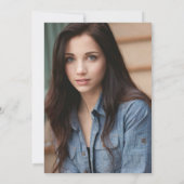 Caduceus Symbol Medical School Foto Afstuderen Kaart (Achterkant)