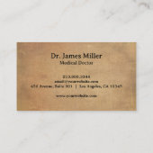 Caduceus Symbool Medisch Professioneel Visitekaartje (Achterkant)