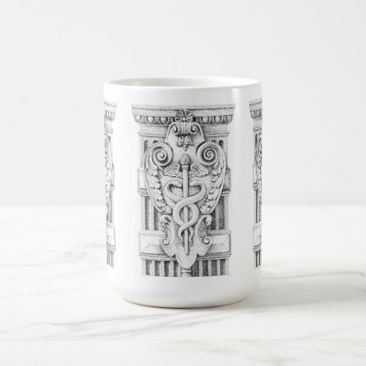 CADUCEUS Tall White Mok (Center)