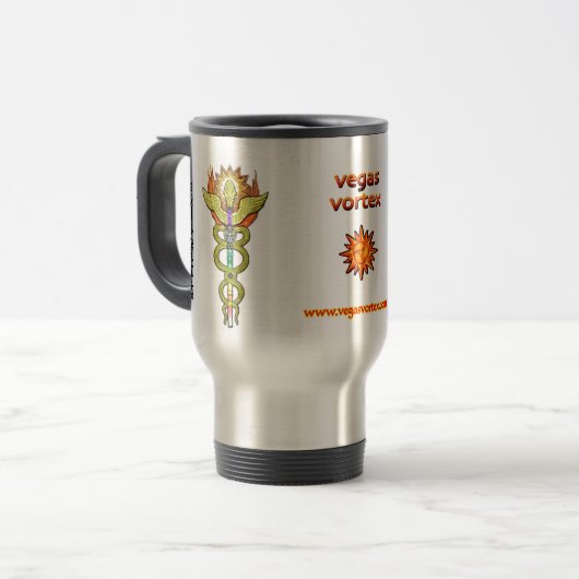 Caduceus Travel Mug Reisbeker (Voorkant links)