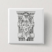 CADUCEUS Vierkante Pin Button (Voorkant)